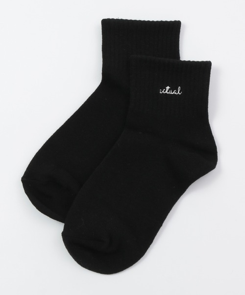 Honeys（ハニーズ）の「ショート丈ロゴソックス（ソックス/靴下・レディース・グリーン/ブラック/ブラック×ホワイト/イエロー/ホワイト/ホワイト×ブラック/ブルー/オレンジ・FREE）」の17枚目の写真