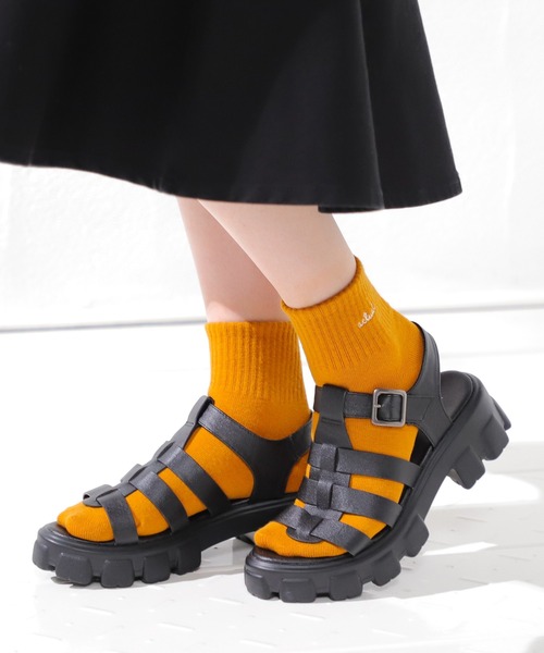 Honeys（ハニーズ）の「ショート丈ロゴソックス（ソックス/靴下・レディース・グリーン/ブラック/ブラック×ホワイト/イエロー/ホワイト/ホワイト×ブラック/ブルー/オレンジ・FREE）」の20枚目の写真