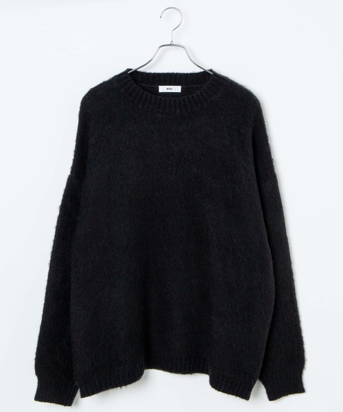 WEGO(ウィゴー)の「WEGO/モヘアライクBIGプルオーバー(ニット/セーター・メンズ・ベージュ/レッド/ブラック/サックスブルー/ブラウン/ライトグレー/グリーン/ライトピンク・MEDIUM/LARGE)」の15枚目の写真