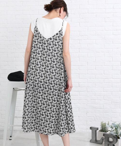 SHOO・LA・RUE(シューラルー)の「◆【着回し力抜群】キャミワンピース(ワンピース・レディース・ブルー/ホワイト系その他6/チャコールグレー/ブラック・02/03)」の8枚目の写真