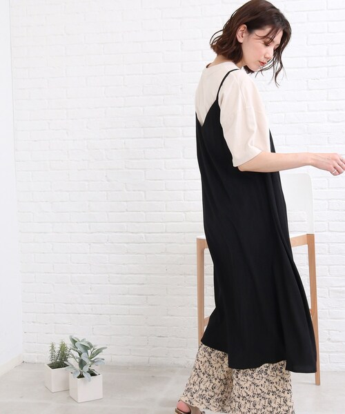 SHOO・LA・RUE(シューラルー)の「◆【着回し力抜群】キャミワンピース(ワンピース・レディース・ブルー/ホワイト系その他6/チャコールグレー/ブラック・02/03)」の17枚目の写真