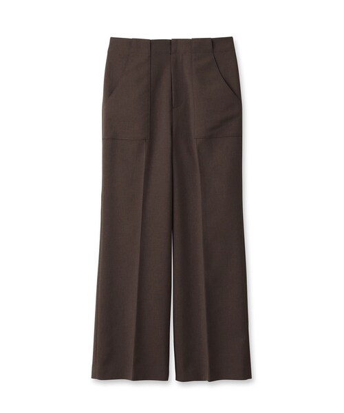 UNTITLED（アンタイトル）の「◆【美シルエット】ハイウエスト ストレッチパンツ＜洗える／オンオフどちらも＞（その他パンツ・レディース・ダークブラウン/ブラック・00/02/44/48/03/01/42/46/04/50）」の3枚目の写真