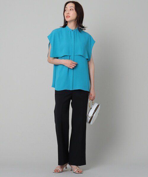 UNTITLED（アンタイトル）の「◆【美シルエット】ハイウエスト ストレッチパンツ＜洗える／オンオフどちらも＞（その他パンツ・レディース・ダークブラウン/ブラック・00/02/44/48/03/01/42/46/04/50）」の15枚目の写真