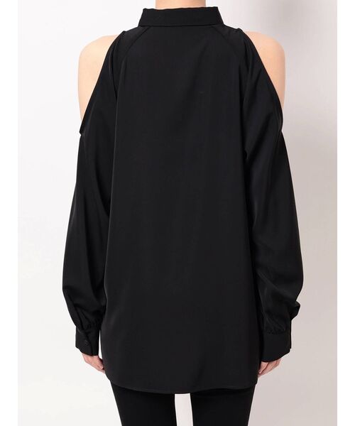 GYDA（ジェイダ）の「ショルダーOPEN DRAPE ブラウス（シャツ/ブラウス・レディース・ブラック/オフホワイト・FREE）」の19枚目の写真