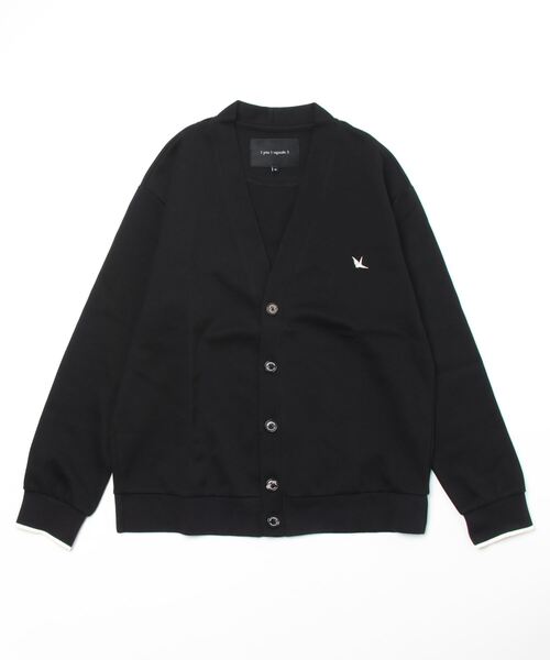 1 piu 1 uguale 3（ウノピゥウノウグァーレトレ）の「V-CARDIGAN（カーディガン/ボレロ・メンズ・ブラック/グレー・Ⅲ/Ⅳ/Ⅴ）」の6枚目の写真