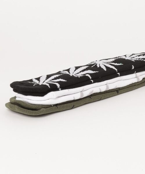 HUF(ハフ)の「【HUF】ハフ ESSENTIALS PLANTLIFE SOCK 3PACK ソックス 靴下 3足パック 3Pセット SK00465 SK00738(ソックス/靴下・メンズ・マルチ/その他/その他1/その他2/その他3/その他4・FREE)」の7枚目の写真