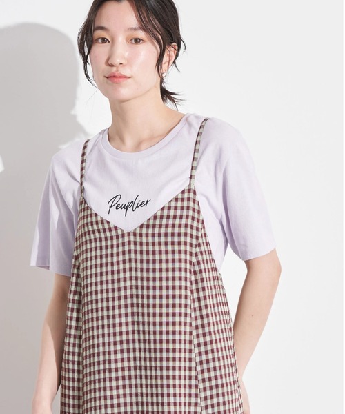 earth music&ecology（アースミュージックアンドエコロジー）の「peuplier Tシャツ（Tシャツ/カットソー・レディース・ブラック/ラベンダー/その他7/ホワイト系その他2/ホワイト系その他4・S/M）」の5枚目の写真