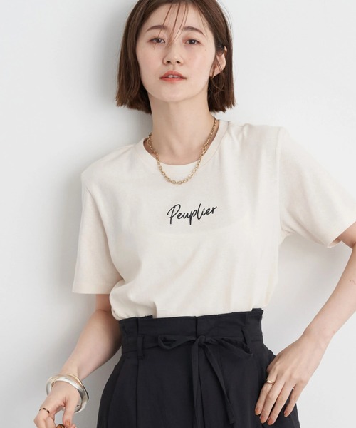 earth music&ecology（アースミュージックアンドエコロジー）の「peuplier Tシャツ（Tシャツ/カットソー・レディース・ブラック/ラベンダー/その他7/ホワイト系その他2/ホワイト系その他4・S/M）」の12枚目の写真