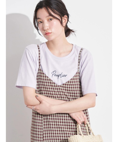 earth music&ecology（アースミュージックアンドエコロジー）の「peuplier Tシャツ（Tシャツ/カットソー・レディース・ブラック/ラベンダー/その他7/ホワイト系その他2/ホワイト系その他4・S/M）」の6枚目の写真