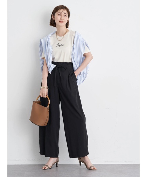 earth music&ecology（アースミュージックアンドエコロジー）の「peuplier Tシャツ（Tシャツ/カットソー・レディース・ブラック/ラベンダー/その他7/ホワイト系その他2/ホワイト系その他4・S/M）」の7枚目の写真