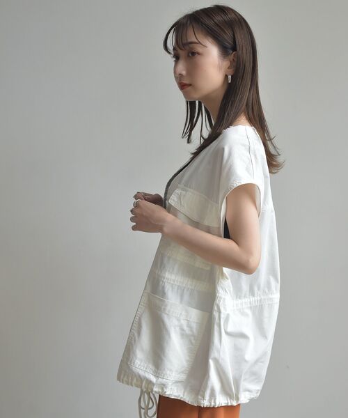 RETRO GIRL(レトロガール)の「ノーカラーミリタリーベスト(その他アウター・レディース・ブラック/オフホワイト/グリーン・FREE)」の17枚目の写真