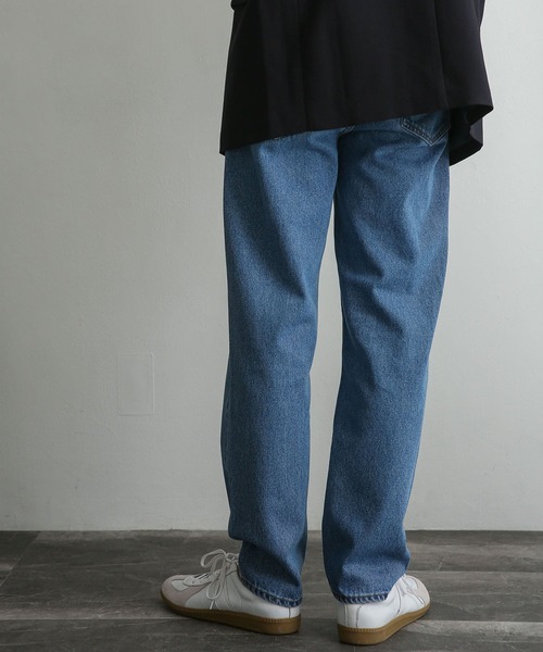 SENSE OF PLACE by URBAN RESEARCH（センスオブプレイスバイアーバンリサーチ）の「デニムテーパードパンツ（デニムパンツ・メンズ・インディゴブルー/ライトインディゴブルー・MEDIUM/LARGE）」の12枚目の写真