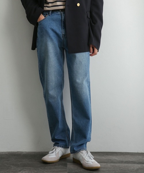 SENSE OF PLACE by URBAN RESEARCH（センスオブプレイスバイアーバンリサーチ）の「デニムテーパードパンツ（デニムパンツ・メンズ・インディゴブルー/ライトインディゴブルー・MEDIUM/LARGE）」の10枚目の写真