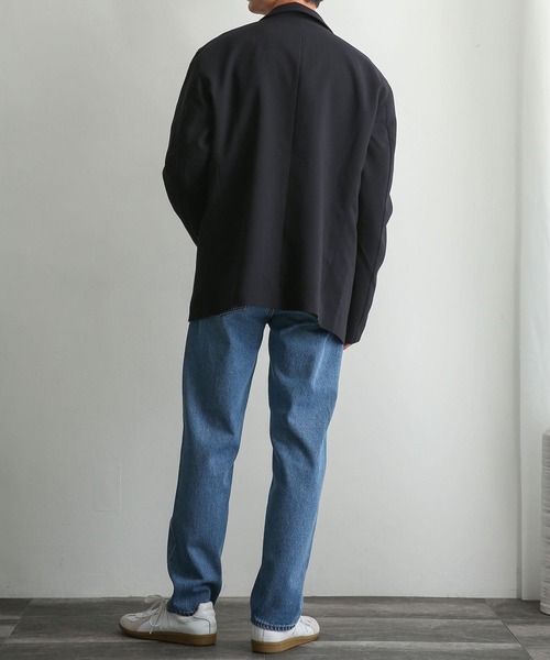 SENSE OF PLACE by URBAN RESEARCH（センスオブプレイスバイアーバンリサーチ）の「デニムテーパードパンツ（デニムパンツ・メンズ・インディゴブルー/ライトインディゴブルー・MEDIUM/LARGE）」の7枚目の写真