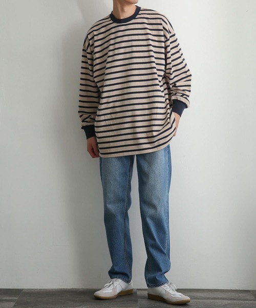 SENSE OF PLACE by URBAN RESEARCH（センスオブプレイスバイアーバンリサーチ）の「デニムテーパードパンツ（デニムパンツ・メンズ・インディゴブルー/ライトインディゴブルー・MEDIUM/LARGE）」の6枚目の写真