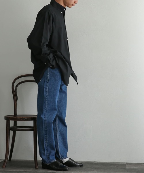 SENSE OF PLACE by URBAN RESEARCH（センスオブプレイスバイアーバンリサーチ）の「デニムテーパードパンツ（デニムパンツ・メンズ・インディゴブルー/ライトインディゴブルー・MEDIUM/LARGE）」の21枚目の写真