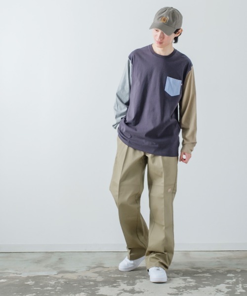 Dickies（ディッキーズ）の「【Dickies】85283 ダブルニー ワーク スケーターパンツ（チノパンツ・メンズ・チャコール/ホワイト/レッド/ブラウン/ネイビー/ベージュ/ブラック/グリーン・34inch/32inch/30inch/36inch/28inch）」の9枚目の写真