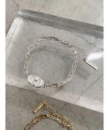 ミニマルロゴチェーンブレスレット