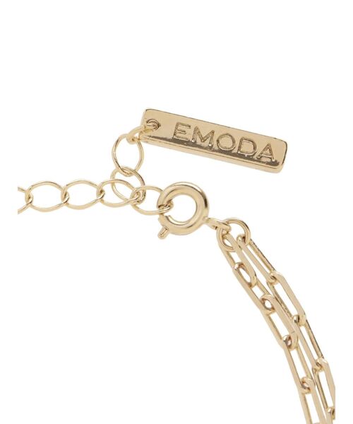 EMODA（エモダ）の「ミニマルロゴチェーンブレスレット（ネックレス・レディース・シルバー/ゴールド・FREE）」の8枚目の写真