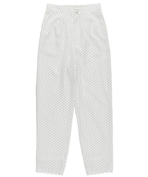MIRO AMURETTE（ミロアミュレット）の「dot shine slacks/ドットスラックスパンツ（スラックス・レディース・ホワイト/ブラック・SMALL/MEDIUM）」の20枚目の写真