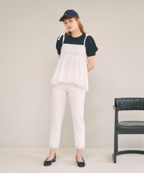 MIRO AMURETTE（ミロアミュレット）の「dot shine slacks/ドットスラックスパンツ（スラックス・レディース・ホワイト/ブラック・SMALL/MEDIUM）」の15枚目の写真
