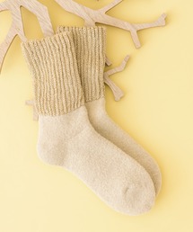 KATHARINE ROSS | 【KATHARINE ROSS】BLONDOLL 17℃ つま先までパイルでもこもこ暖か ラメリブルームソックス WEB限定(ソックス/靴下)