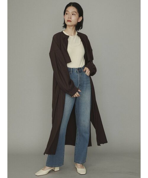 COTORICA（コトリカ）の「【THE DAYZ TOKYO】ヨークデザインシャツワンピース（ワンピース・レディース・ブラック/ブラウン/ミント・FREE）」の3枚目の写真