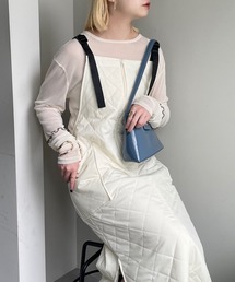 CIAOPANIC | ミリタリーキルティングジャンスカ(ジャンパースカート)