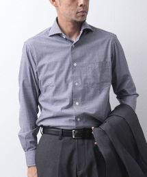 NOLLEY'S goodman | HGカノコ ストレッチ ドレスシャツ 千鳥格子 ストライプ ビジネスシャツ(ビジネスシャツ)