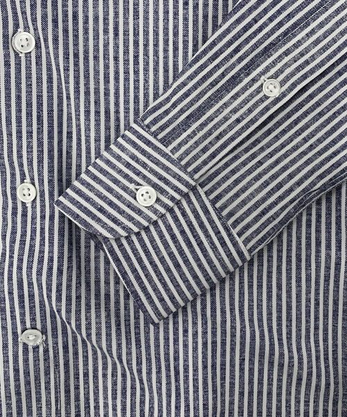 NOLLEY'S goodman(ノーリーズグッドマン)の「HGカノコ ストレッチ ドレスシャツ 千鳥格子 ストライプ ビジネスシャツ(ビジネスシャツ・メンズ・ブラック系その他/ブルー系その他7/ブルー系その他・XL/S/L/M)」の19枚目の写真