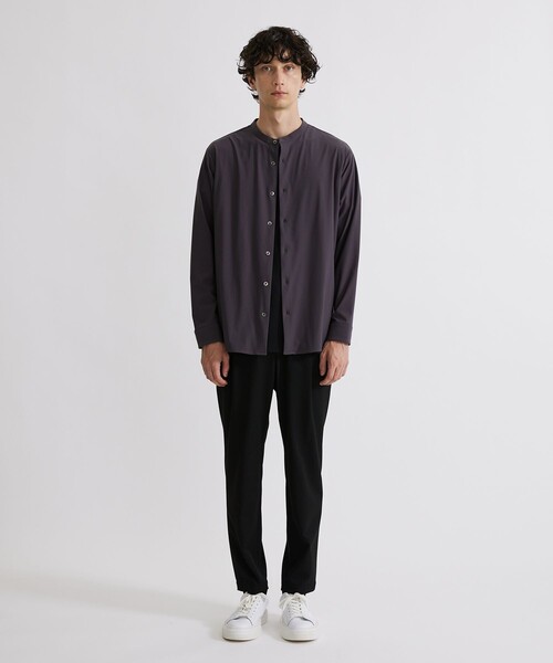 美品　UNITED TOKYO バンドカラーシャツ　ブラック　2 アウトラスト バンドカラーシャツ（シャツ/ブラウス）｜UNITED