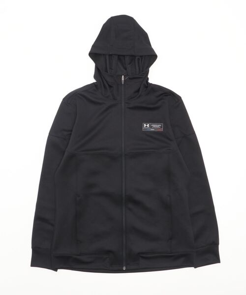 UNDER ARMOUR（アンダーアーマー）の「【別注】アンダーアーマー  UA KNIT FZ A EX. 限定コラボ（スウェット・メンズ・ブラック/グレー・M/L/3L/LL）」の2枚目の写真