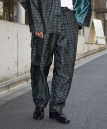 GLOSTER | 【GLOSTER/グロスター】ジャガードイージーパンツ 総柄 小紋柄 セットアップ可能(その他パンツ)