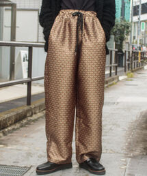 GLOSTER | 【GLOSTER/グロスター】ジャガードイージーパンツ 総柄 小紋柄 セットアップ着用可能(その他パンツ)