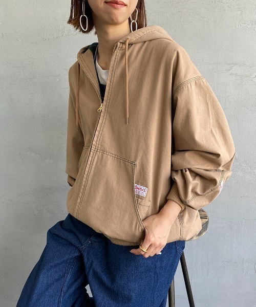SMITH'S/スミス] 別注 ウラフリース ジップフードジャケット