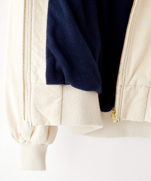 SMITH'S（スミス）の「[SMITH'S/スミス] 別注 ウラフリース ジップフードジャケット（ブルゾン・レディース・ブラック/ベージュ/アイボリー・S/M/L）」の20枚目の写真