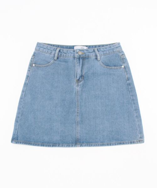 トリココムデギャルソン　デニム　スカート　膝丈　台形　ダメージ　TO-S061 tricot COMME des GARCONS（トリココムデギャルソン）ロング