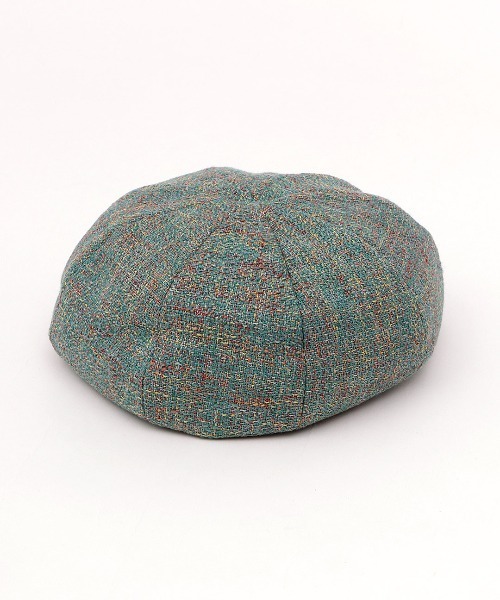 チチカカ（チチカカ）の「ツイードベレー帽（ハンチング/ベレー帽・レディース・ターコイズブルー/ブラック/アイボリー・FREE）」の15枚目の写真