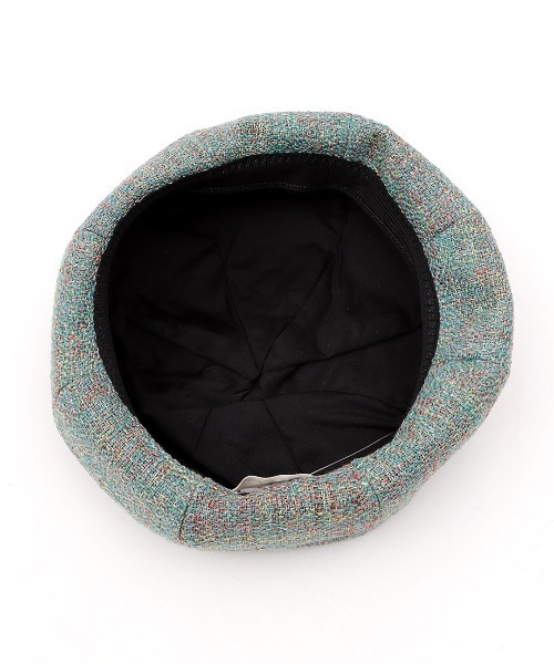 チチカカ（チチカカ）の「ツイードベレー帽（ハンチング/ベレー帽・レディース・ターコイズブルー/ブラック/アイボリー・FREE）」の18枚目の写真