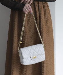 onulsoha | キルトフラップチェーンポシェット(ショルダーバッグ)