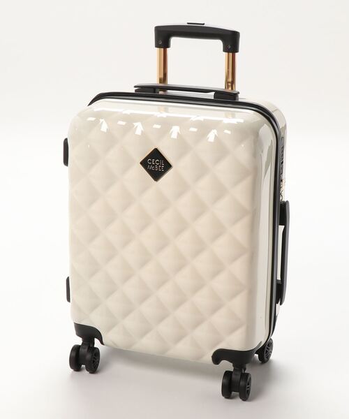 CECIL McBEE(セシルマクビー)の「【CECIL McBEE / セシルマクビー】 QUILT CALLYCASE Sサイズ(スーツケース/キャリーバッグ・レディース・ホワイト/ブラック/ピンク/ゴールド・FREE)」の2枚目の写真