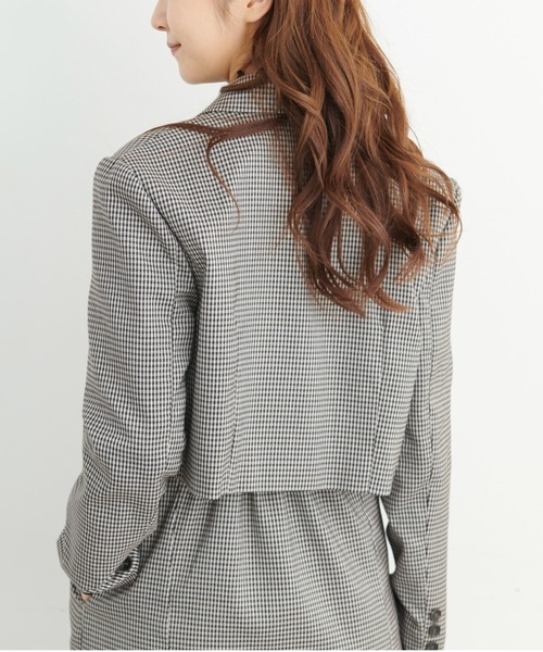 FREE'S MART（フリーズマート）の「◆ショート丈コンパクトジャケット（テーラードジャケット・レディース・ブラック/ブラウン系その他/ベージュ系その他・MEDIUM/SMALL）」の21枚目の写真