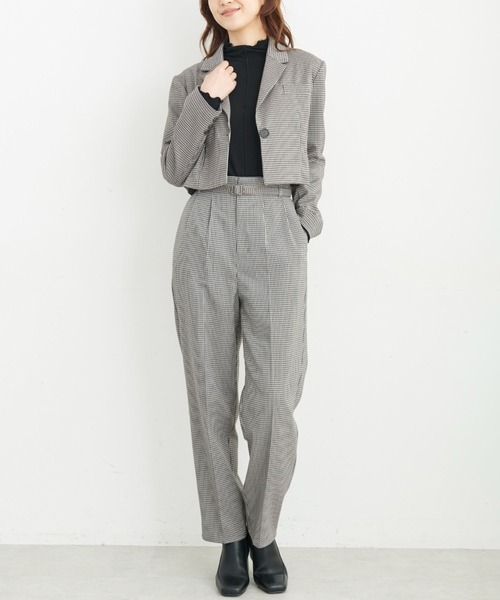 FREE'S MART（フリーズマート）の「◆ショート丈コンパクトジャケット（テーラードジャケット・レディース・ブラック/ブラウン系その他/ベージュ系その他・MEDIUM/SMALL）」の22枚目の写真