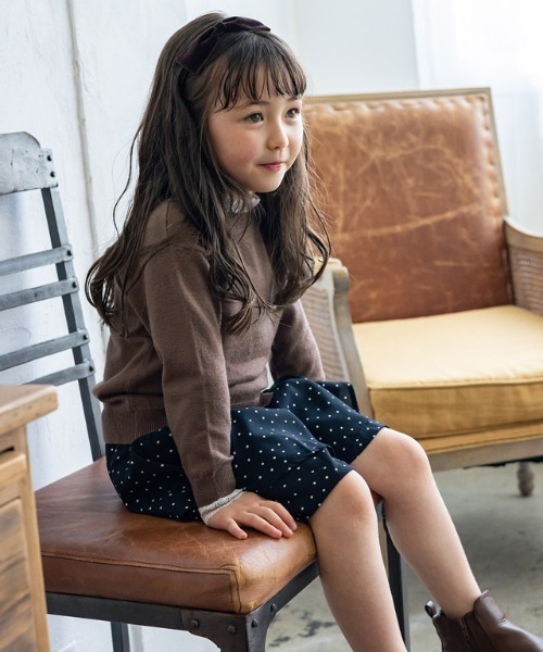 lulpini（ルルピー二）の「kids レースカラーニットプルオーバー（ニット/セーター・キッズ・ブラウン系その他/ネイビー/サーモンピンク・S/M/L）」の16枚目の写真