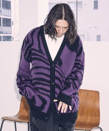 ADAMPATEK / mohair mixed cardigan marble/モヘアミックスニットカーディガン”マーブル”