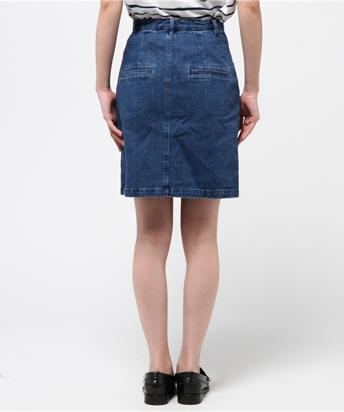 Kastane（カスタネ）の「【Kastane】台形スカート（スカート・レディース・ブルー/ホワイト・SMALL/MEDIUM/LARGE/X-SMALL）」の5枚目の写真