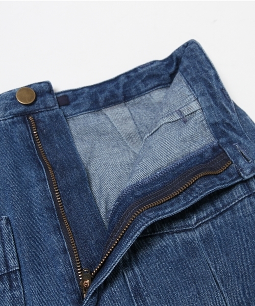 Kastane（カスタネ）の「【Kastane】台形スカート（スカート・レディース・ブルー/ホワイト・SMALL/MEDIUM/LARGE/X-SMALL）」の10枚目の写真