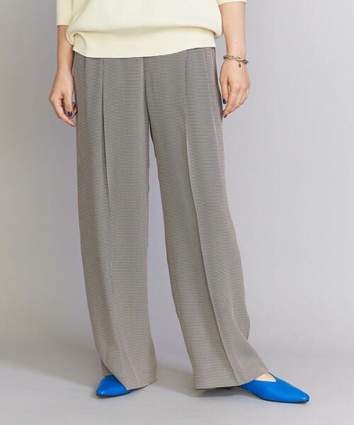 BEAUTY&YOUTH UNITED ARROWS（ビューティーアンドユースユナイテッドアローズ）の「レーヨンアセテート ハウンドトゥース タックストレートパンツ（その他パンツ・レディース・ダークブラウン/ベージュ・S/M）」の19枚目の写真