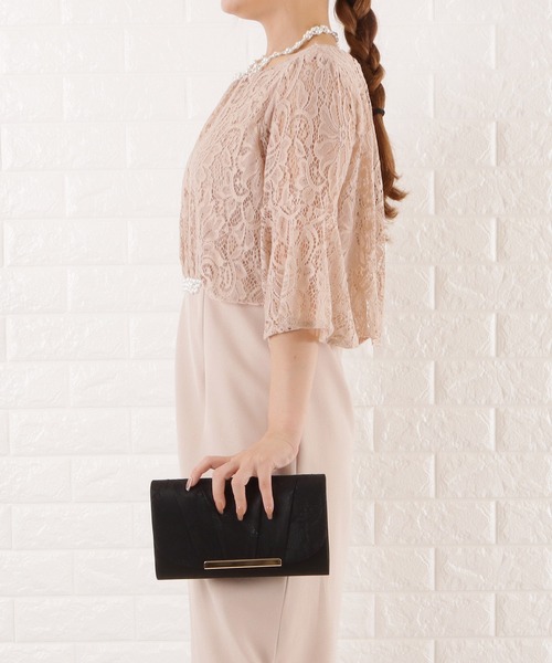 Lace Ladies(レースレディース)の「サテンレース2wayクラッチバッグ(クラッチバッグ・レディース・ベージュ/グレー/ブラック・FREE)」の9枚目の写真