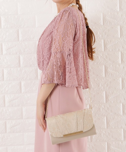 Lace Ladies(レースレディース)の「サテンレース2wayクラッチバッグ(クラッチバッグ・レディース・ベージュ/グレー/ブラック・FREE)」の12枚目の写真